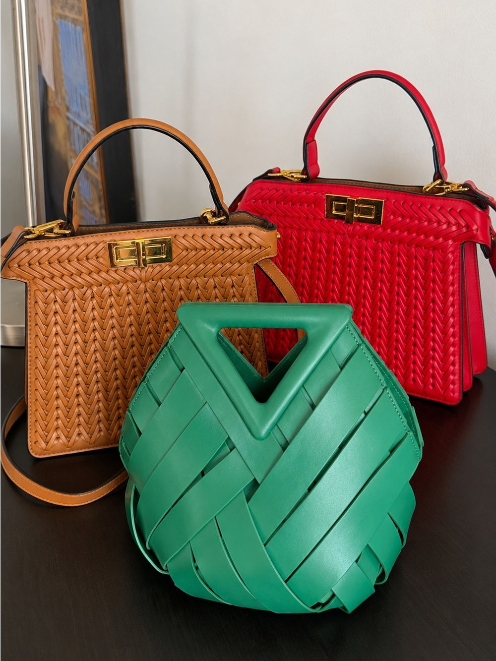 3 BAG BUNDLE
/Verano Hill– Green, Tan & Red